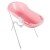 Baby Badewanne rosa XXL + Badewannenständer + Waschhandschuh1